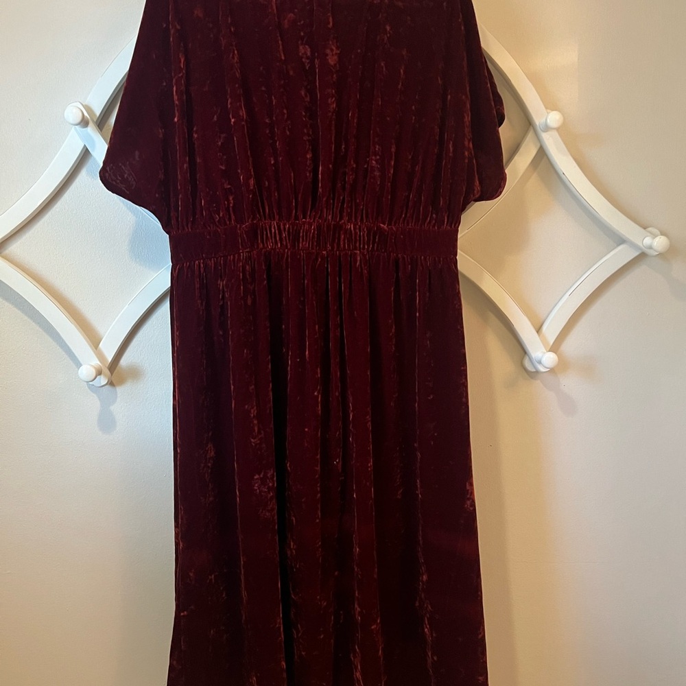 CAbi Tribute velvet red dress size Large - Picture 4 of 8